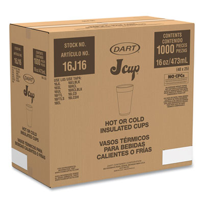 Graduated Foam Medical Cups, 16 Oz, White, 25/pack, 40 Packs