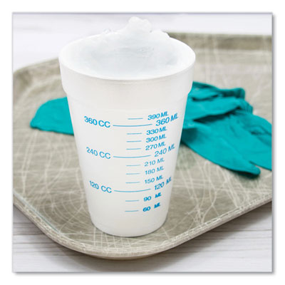 Graduated Foam Medical Cups, 16 Oz, White, 25/pack, 40 Packs