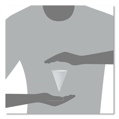 Cone Water Cups, ProPlanet Seal, 4.25 oz, Paper, White, 200/