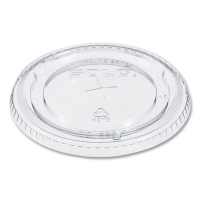 PETE Flat Straw-Slot Cold Cup Lids, Fits 16 oz to 24 oz Cold