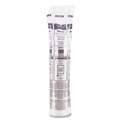 PETE Flat Straw-Slot Cold Cup Lids, Fits 16 oz to 24 oz Cold