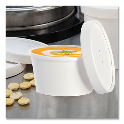 Flexstyle Double Poly Food Combo Packs, 8 oz, White, Paper,