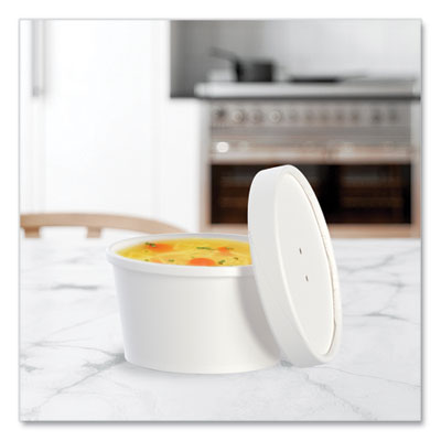 Flexstyle Double Poly Food Combo Packs, 8 oz, White, Paper,