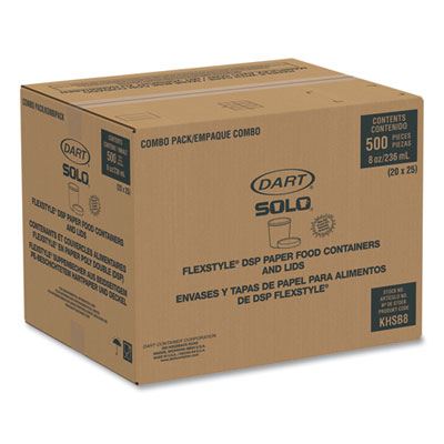 Flexstyle Double Poly Food Combo Packs, 8 oz, Symphony, Pape