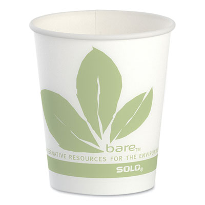 Bare Eco-Forward Paper Cold Cups, ProPlanet Seal, 5 oz, Gree