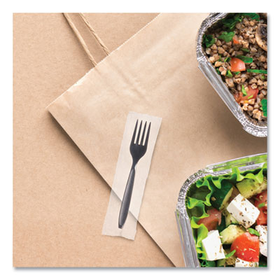 Reliance Mediumweight Cutlery, Fork, Plastic, Black, 1,000/C