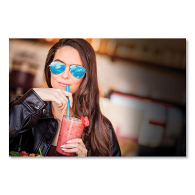 Marine Biodegradable Straws, Boba Straws, 9", Ocean Blue, 72