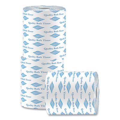 Bath Tissue, Septic Safe, 2 Ply, White, 500 Sheets/Roll, 96