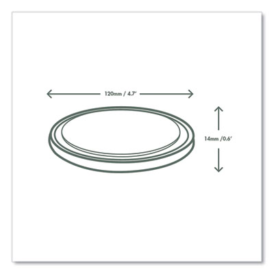 Round Deli Pot Lids, Compostable, For 8 oz to 32 oz Deli Con