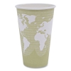 World Art Renewable and Compostable Hot Cups, 16 oz, Paper,