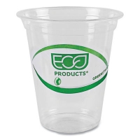 GreenStripe Renewable and Compostable Cold Cups, 16 oz, Plas