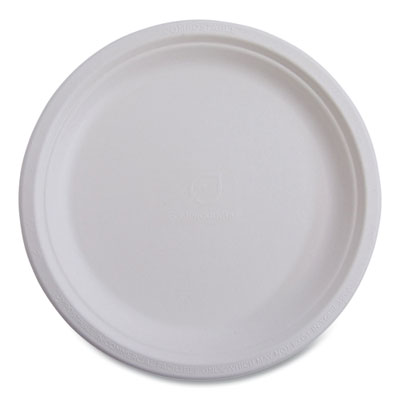Vanguard Renewable And Compostable Sugarcane Plates, 6" Dia,