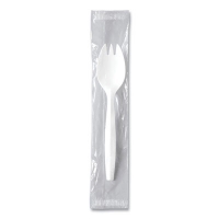 Regal Mediumweight Cutlery, Individually Wrapped, Spork, Pla