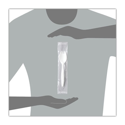 Regal Mediumweight Cutlery, Individually Wrapped, Spork, Pla