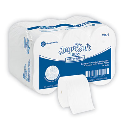 Angel Soft ps Compact Coreless Premium Bathroom Tissue, 2-Pl