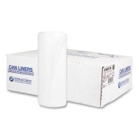 High-Density Commercial Can Liners, 60 gal, 17 mic, 38" x 60