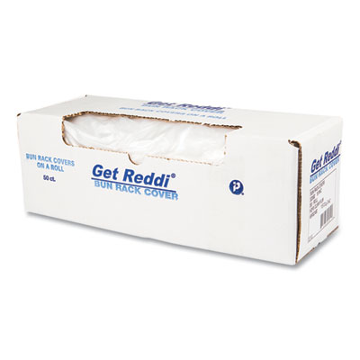Bun Rack/Pan Cover Film, 52 x 80, 1-Rack, 15 Micron, Clear,