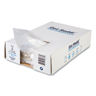 Silverware Bags, 3.5" x 1.5" x 10", Clear, 2,000/Carton