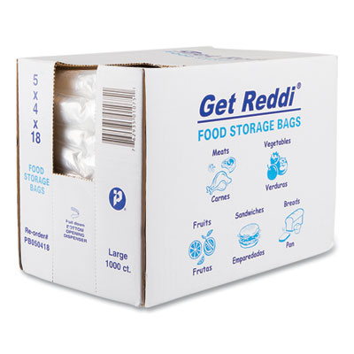 Food Bags for Large Bread Loaves, 5" x 4.5" x 18", Clear, 1,