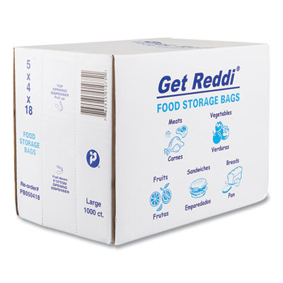 Food Bags for Large Bread Loaves, 5" x 4.5" x 18", Clear, 1,