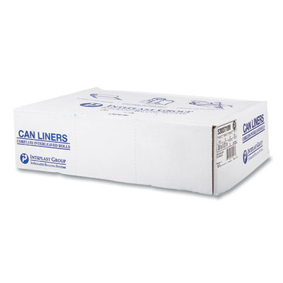 High-Density Commercial Can Liners, 30 gal, 10 mic, 30" x 37