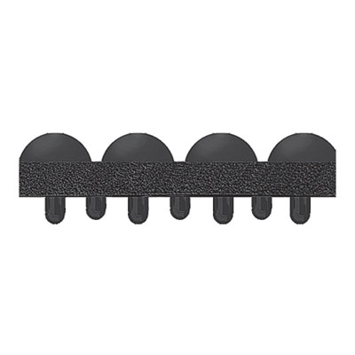 Yoga-Flex, Rectangular, Black High/Low Bubble Surface, 36" x