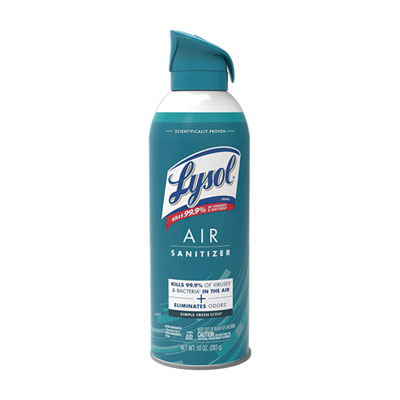 Air Sanitizer Spray, Simple Fresh Scent, 10 oz Aerosol Spray