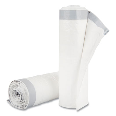 Draw-Tuff Institutional Draw-Tape Can Liners, Drawstring, 55