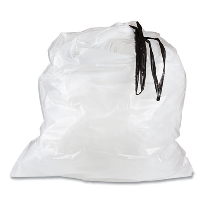 Draw-Tuff Institutional Draw-Tape Can Liners, Drawstring, 55