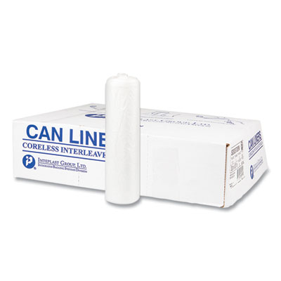 High-Density Commercial Can Liners, 30 gal, 8 mic, 30" x 37"