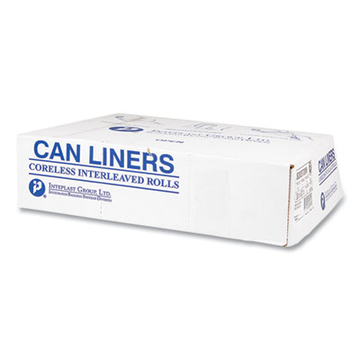 High-Density Commercial Can Liners, 30 gal, 8 mic, 30" x 37"