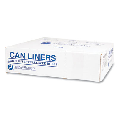 High-Density Commercial Can Liners, 55 gal, 14 mic, 36" x 60