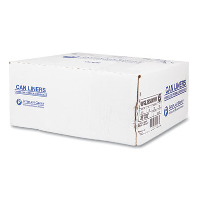 High-Density Commercial Can Liners, 55 gal, 17 mic, 36" x 60