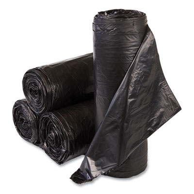 High-Density Commercial Can Liners, 55 gal, 22.1 mic, 36" x