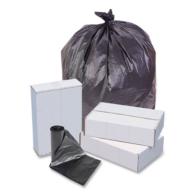 High-Density Commercial Can Liners, 55 gal, 22.1 mic, 36" x