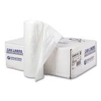 High-Density Commercial Can Liners, 60 gal, 14 mic, 38" x 60