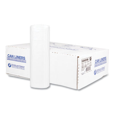 High-Density Commercial Can Liners, 45 gal, 16 mic, 40" x 48