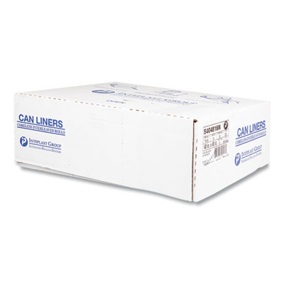 High-Density Commercial Can Liners, 45 gal, 16 mic, 40" x 48