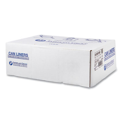 High-Density Commercial Can Liners, 56 gal, 16 mic, 43" x 48