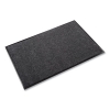 EcoStep Wiper Mat, Rectangular, Charcoal Gray Cut Pile Surfa