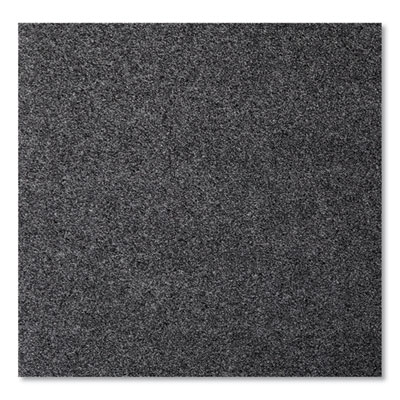 EcoStep Wiper Mat, Rectangular, Charcoal Gray Cut Pile Surfa