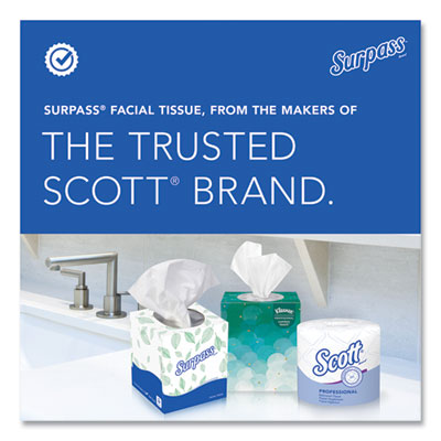 Facial Tissue for Business, Pop-Up Box, 2-Ply, White, 90 She