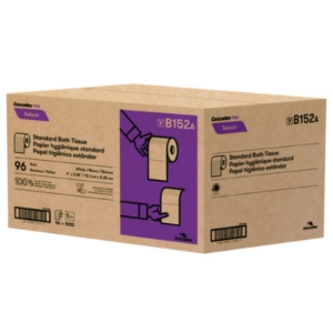 Select Standard Bath Tissue, Septic Safe, 1-Ply, White, 1,00