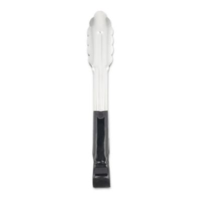 Dura-Kool Tongs, Stainless Steel, 9.5", Silver/Black
