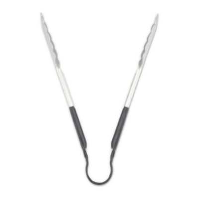Dura-Kool Tongs, Stainless Steel, 9.5", Silver/Black