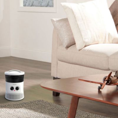 Surround Fan Forced Heater, 1,500 W, 8.1 x 11.2 x 7.9, White